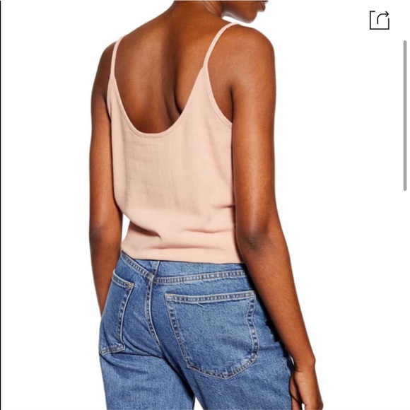 NWT Topshop Polly Tie Front Top - Picture 8 of 9